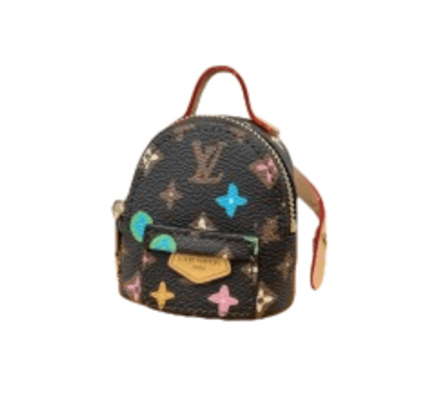 LV Mini Backpack Keychain Charm