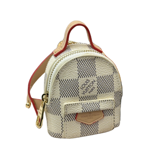 LV Mini Backpack Keychain Charm