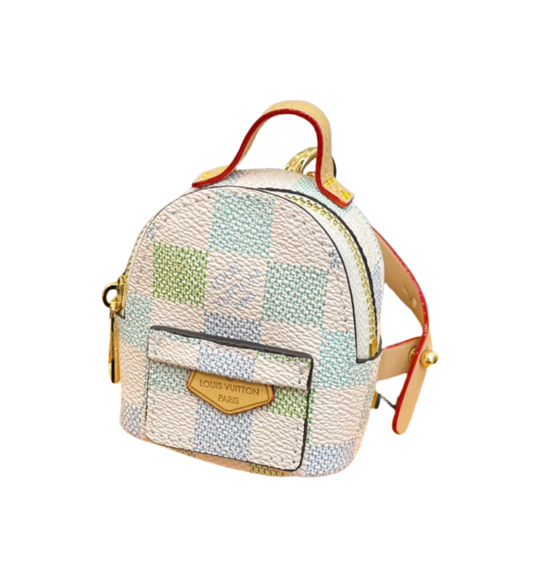 LV Mini Backpack Keychain Charm